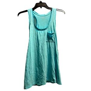 Lilly Pulitzer Turquoise Pima Cotton Tank XS Sleeveless